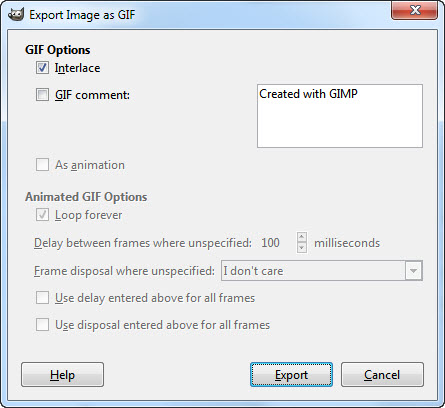 Export Image as GIF