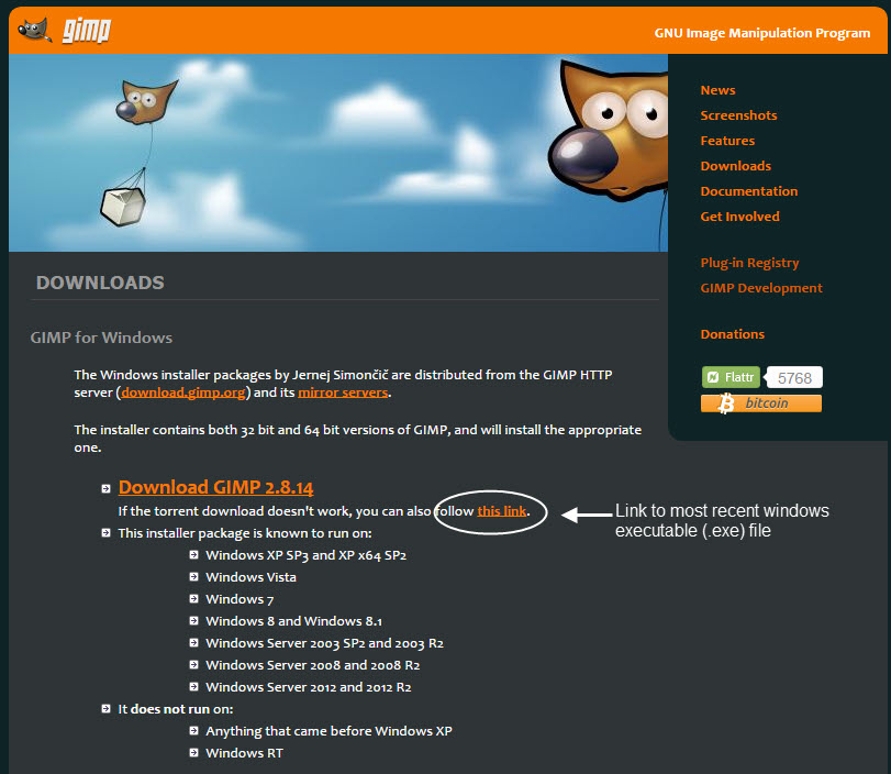 gimp image editor download